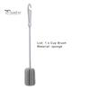 Milk Bottle Brush Cup Soft Sponge Strong Decontamination Long Handle Baby Cleaner for Kitchen