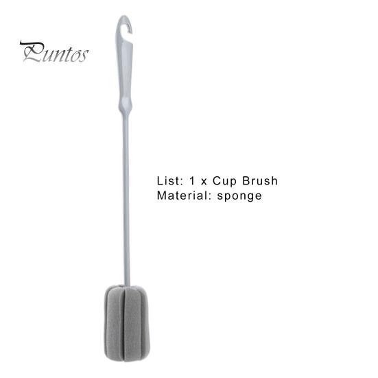 Milk Bottle Brush Cup Soft Sponge Strong Decontamination Long Handle Baby Cleaner for Kitchen