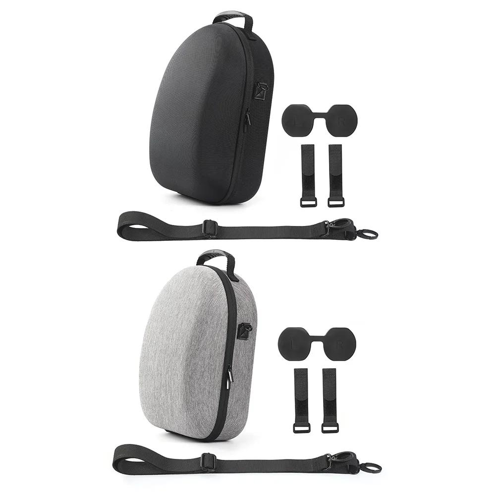 Carrying Case Bag Len Cover Anti-Drop Portable Storage Bag Cable Ties With Shoulder Strap for Meta Quest 3 VR Headset Controller