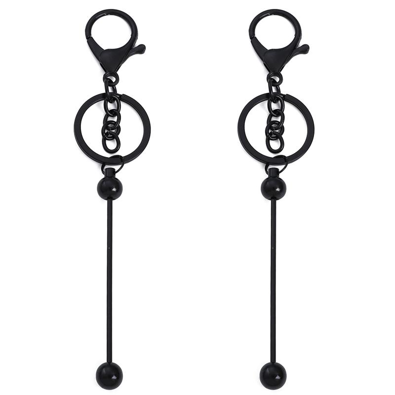 1 Satz ausgefallener DIY-Schlüsselanhänger mit Perlen, passend für große Lochperlen für Frauen und Mädchen, DIY-Schlüsselanhänger, Schmuckherstellung