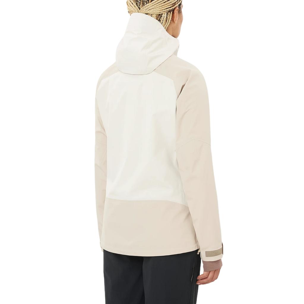 SALOMON Outline 3L Gore-Tex Waterproof Breathable Fitted Color-Block Hooded Jacket Women Jackets C28473