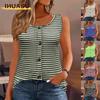 Women's Fashion Casual Sleeveless O-Neck Blouses & Shirts