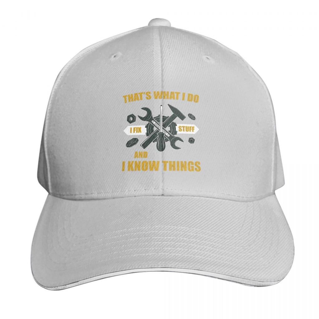 Thats What I Do I Fix Stuff And I Know Things Cap Fashion Casual Baseball Caps Adjustable Hat Hip Hop Unisex Baseball Hats