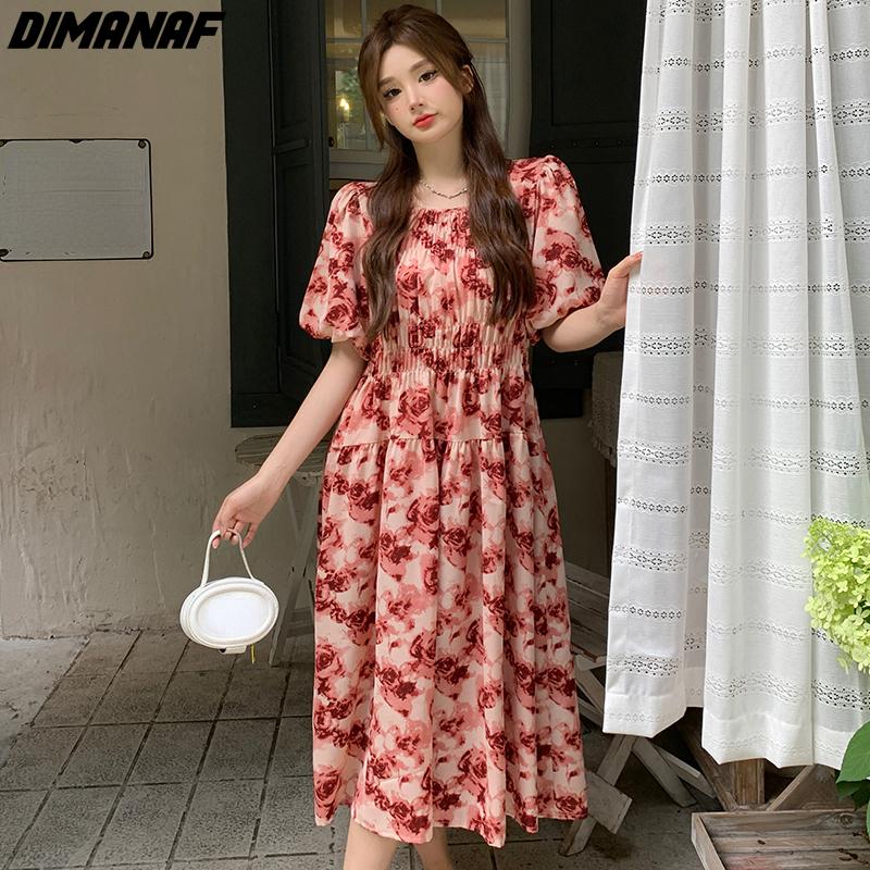 

DIMANAF 2024 Большие размеры женские летние базовые длинные платья-рубашки больших размеров повседневное платье с рюшами и короткими рукавами свободные платья элегантные XL красный