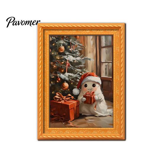 Decorative Magnets for Metal Surfaces Small Fridge Picture Frame, Funny Ghost Pattern Magnetic Vintage Photos Mini Gold Frame Refrigerator Kitchen