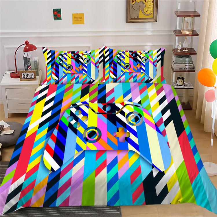 Pościel dla dzieci z myszką do gier Sypialnia Kołdra i poszewka na poduszkę Pościel Pojedyncze/podwójne łóżko - zestaw w pełnym rozmiarze Dekoracja domu