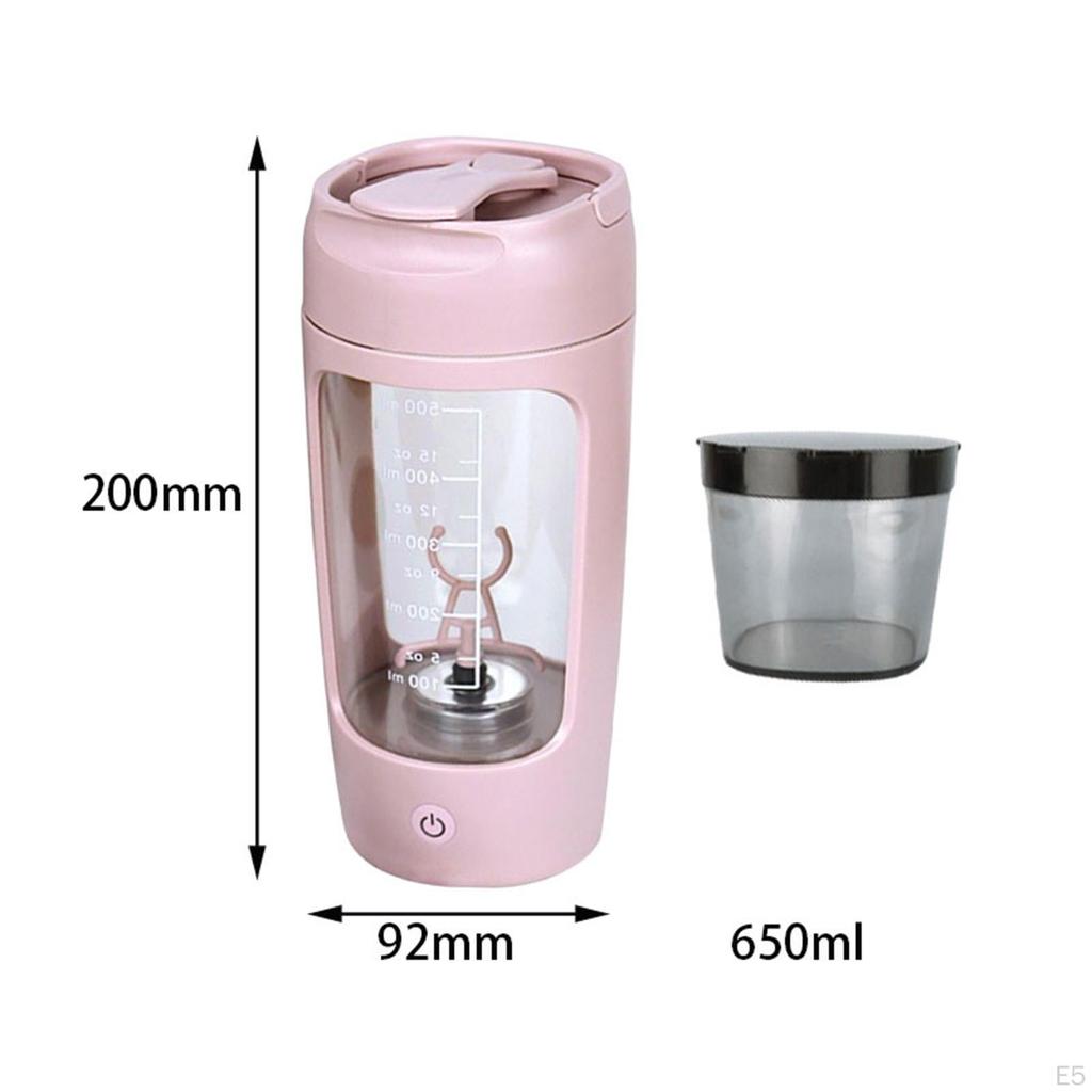 Tragbare elektrische Protein-Shaker-Flasche, USB-wiederaufladbar, für Fitness-Training