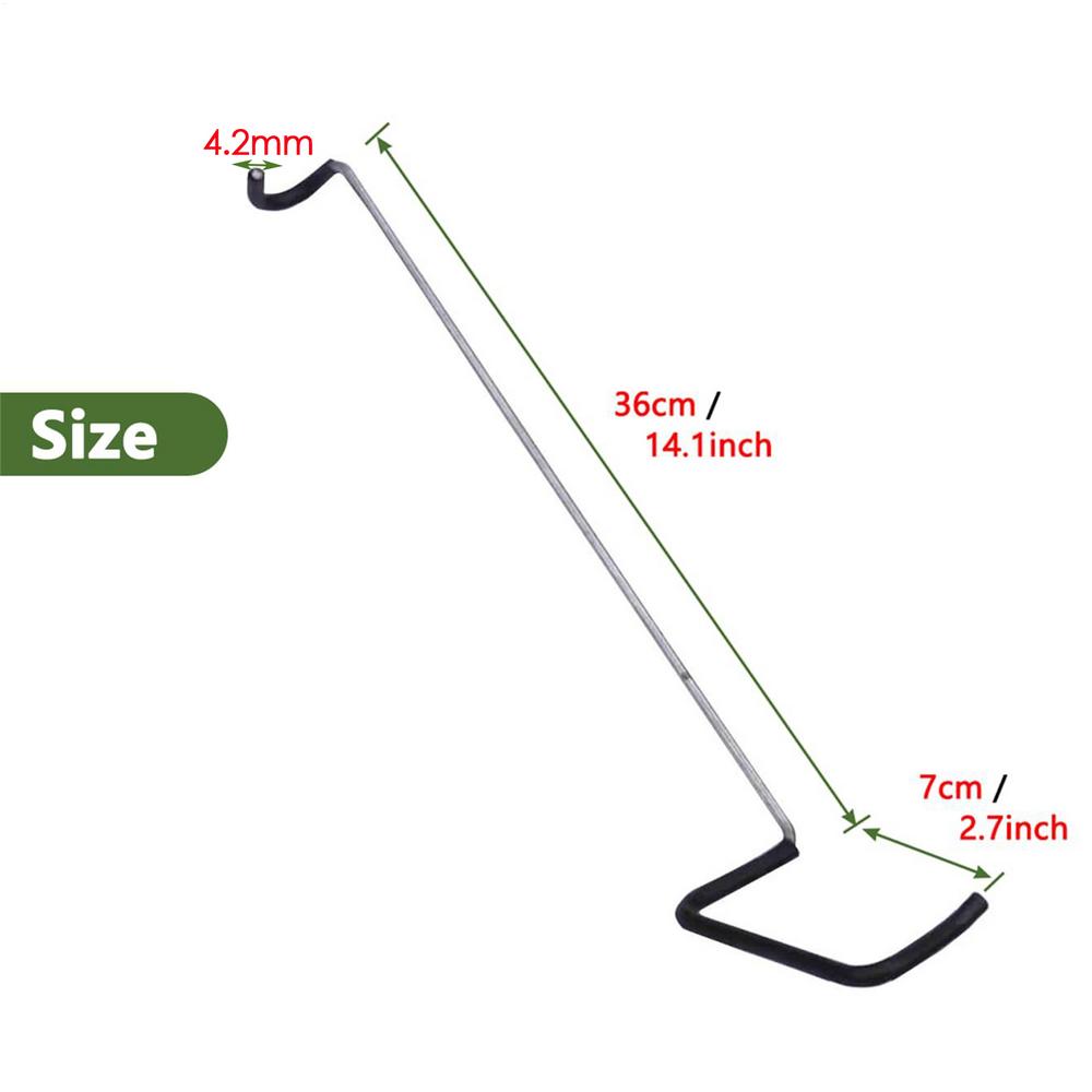 10PCS Fruit Tree Branch Limb Spreader Tool  36CM Plastic Hose Wrapped Iron Wire Tree Open Angle Pull Branch Bending Tool