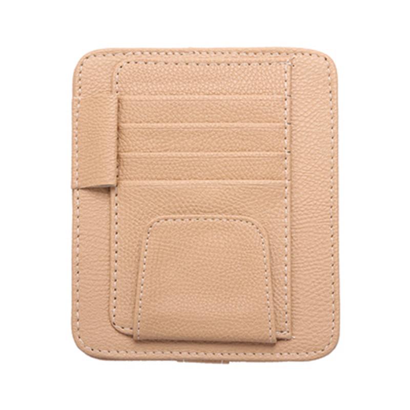 Car sun visor storage bag car glasses clip car interior supplies 12.5*15CM car business card holder bill holder