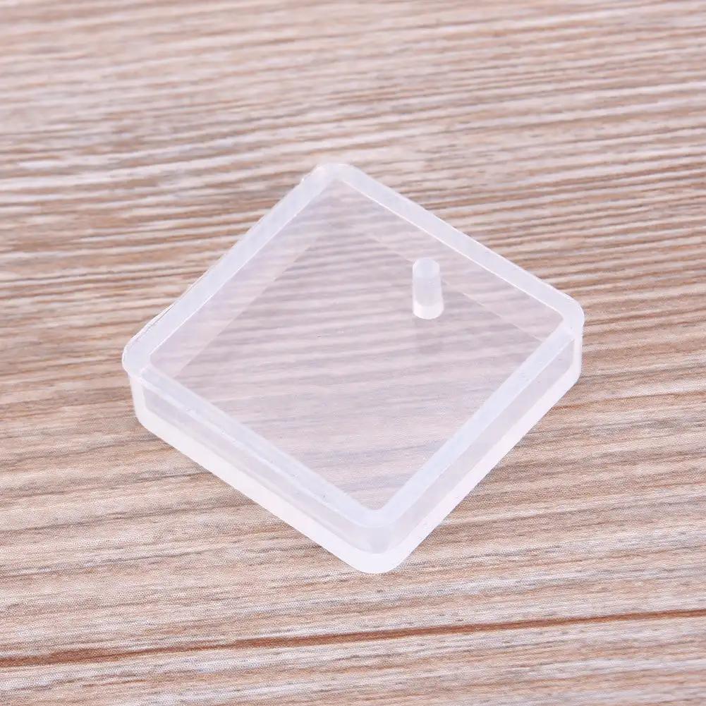 DIY Keychain Pendant Making Kit Crystal Epoxy Resin Mold Silicone Casting Mould with Keyrings Art Crafts Tools