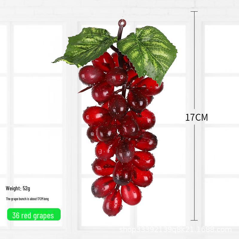 Kids' Educational Toys: Simulated Fruits - Grapes, Persimmons, Apples, Bananas - for Play, Decor, and Props