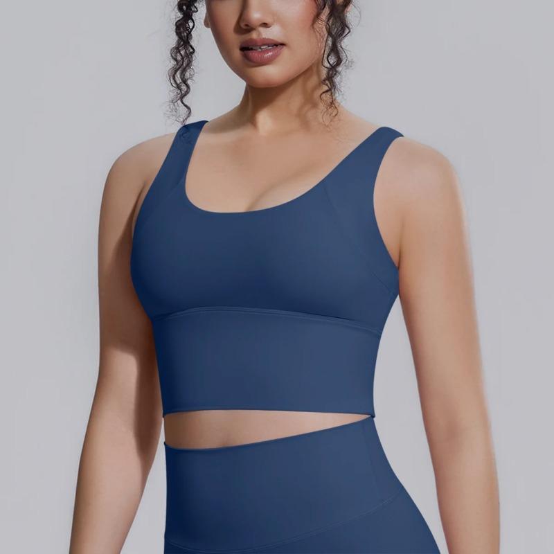 Backless Yoga Vest Women Yoga Underwear Chest Pad Summer Breathable Workout Running Shockproof Sports