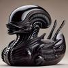 Fantastical and Creative Alien Series Duck Evil Funny Duck Party Desktop Resin Ornament Crafts
