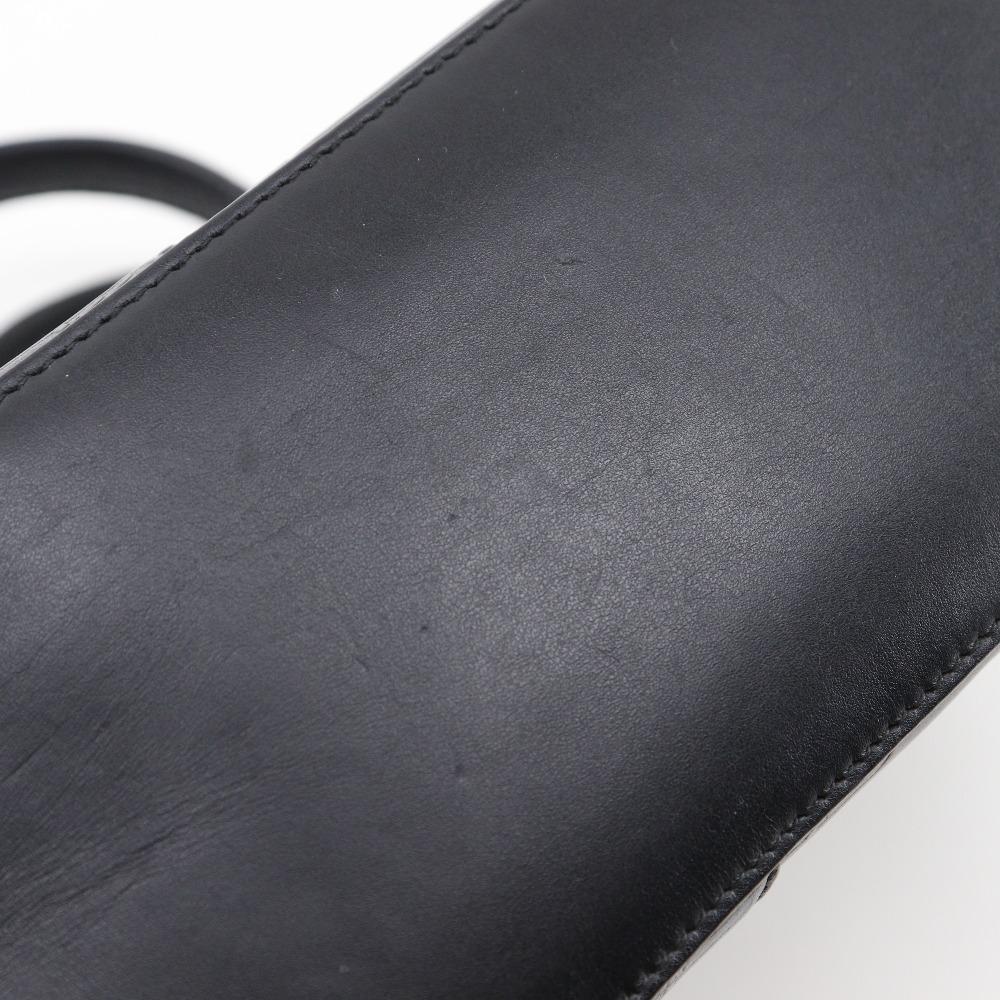 Balenciaga Hardware Handtasche 714187 BB Monogramm schwarzes Leder Unisex Gebraucht