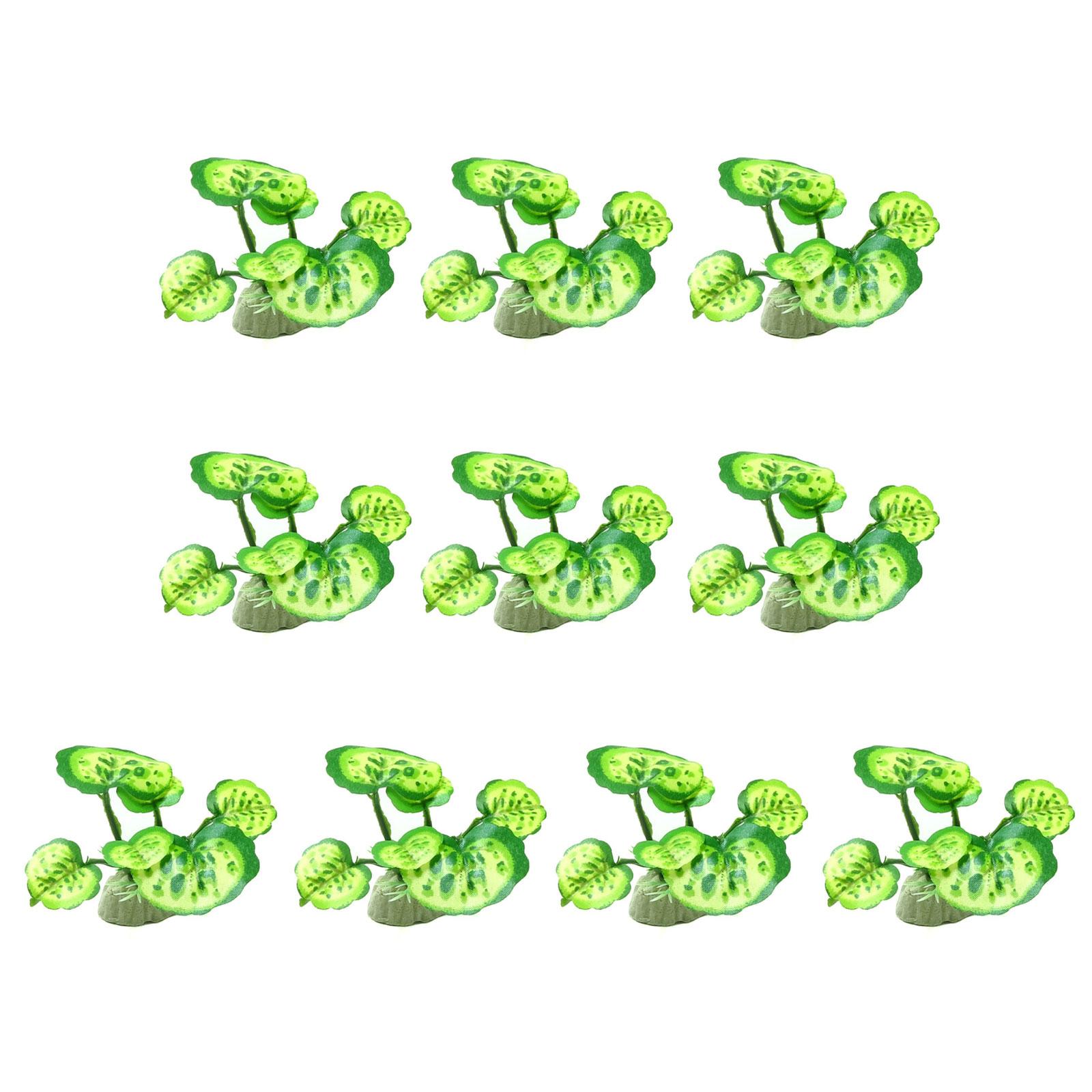

Aquarium Artificial Plants Fishtanks Plastic Plant Vibrant Decorations Landscaping Safety Decor Plant for Shrimp 10PCS 7