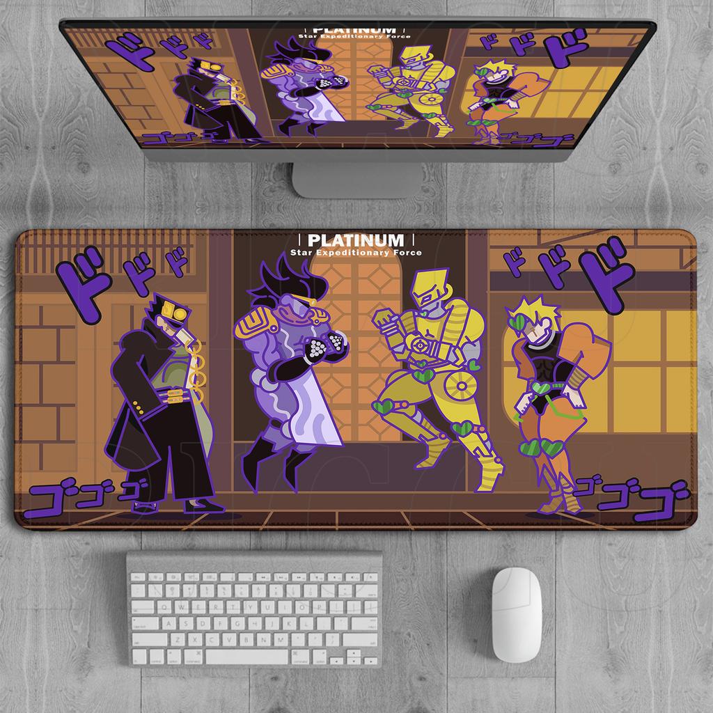 XXL HD Printing Rug JOJO Bizarre Adventure Mouse Pad Gamer Keyboard Pads Non-slip Mousepad Anime Gaming PC Accessories Desk Mat