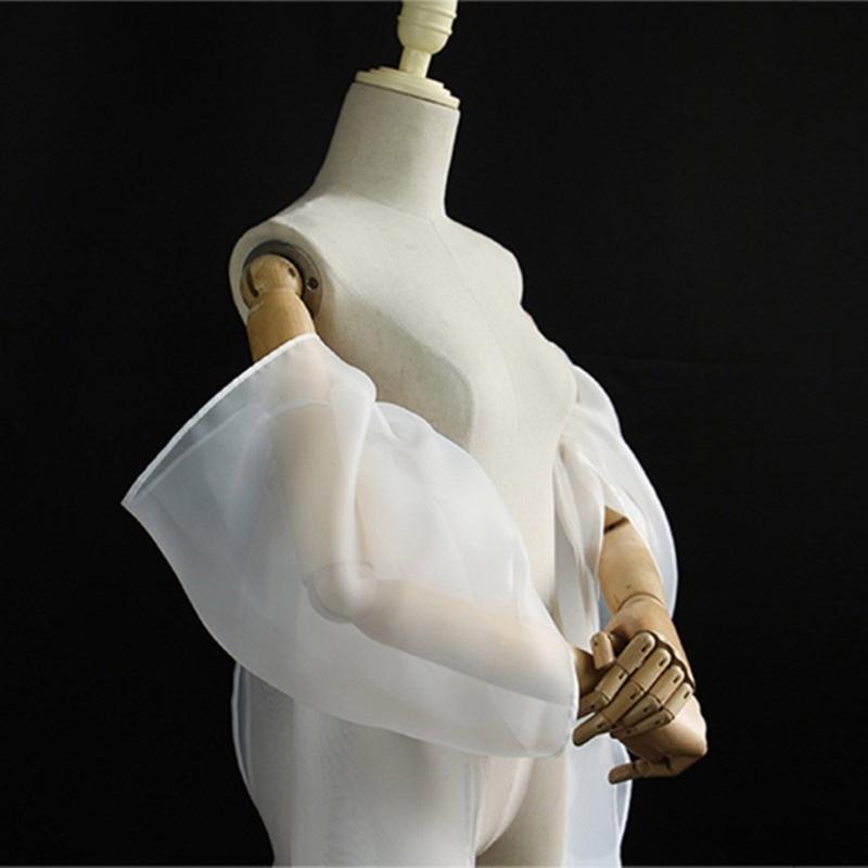 Elegant Bridal Sleeves Sheer Floating Ribbon Sleeves Arm Coverage Wedding Accessory For Bride Comfortable To Wear