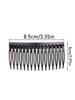 2 Pcs Portable Hair Comb Set - French Side Comb & 16-Tooth Twist Comb for Women Black Hair Accessories Hairpin for Girls