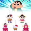 Pompompurin Crayon Sanrio Shin Chan Plush Keychain Pendant Toy Decoration Doll