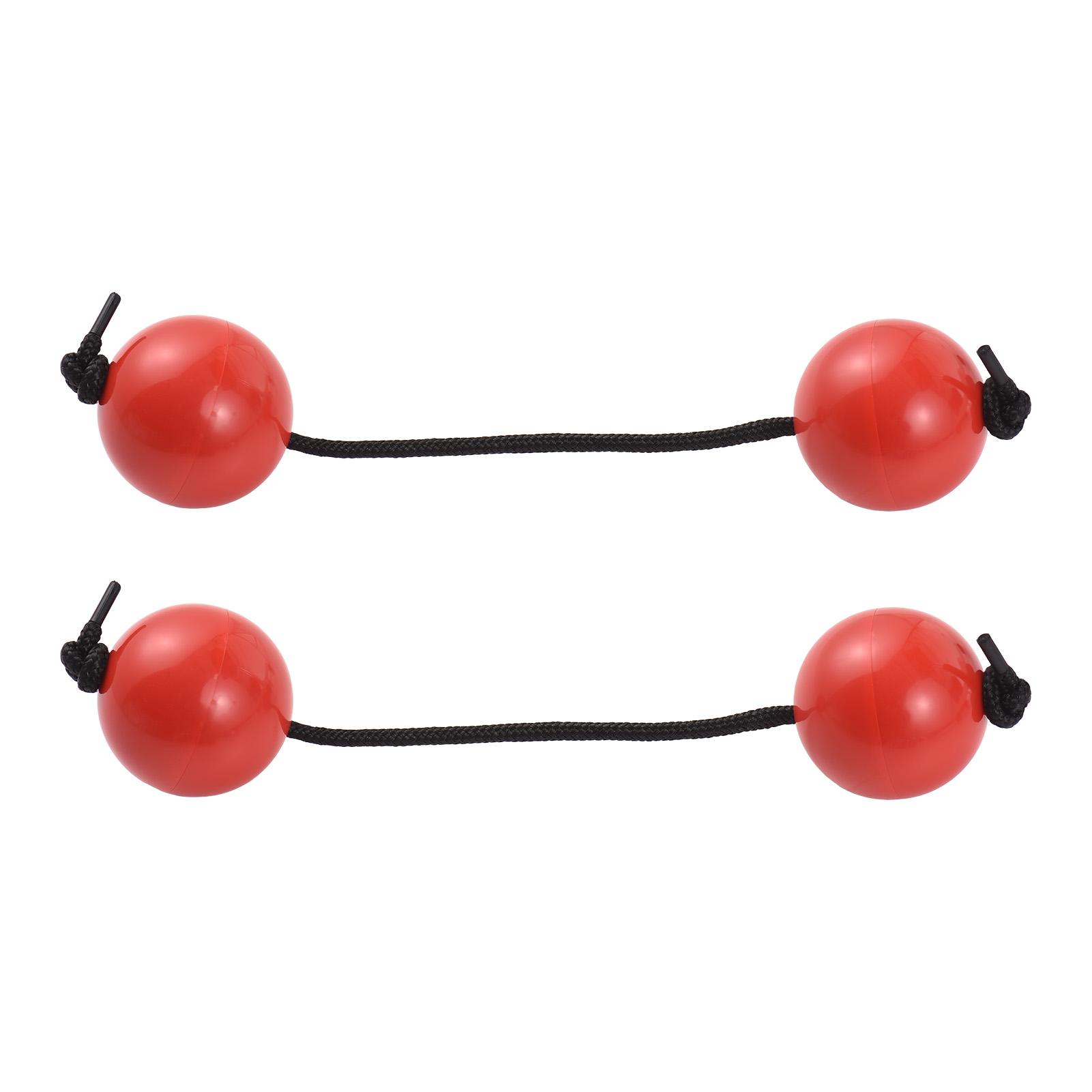 2 Pcs African Rhythms Aslatua Shakers Rhythm Sand Ball Musical Percussion Instruments Beginners Hand Shaker Balls for Party красный