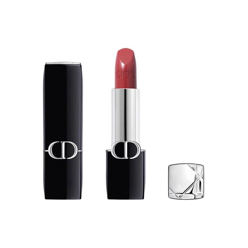 DIOR Fierce Blue Golden Bean Paste Lipstick Satin Glossy Easy to Color синий