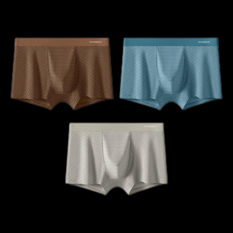 

Мужские антибактериальные боксеры-брифы из ледяного шелка Nanjiren 4XL