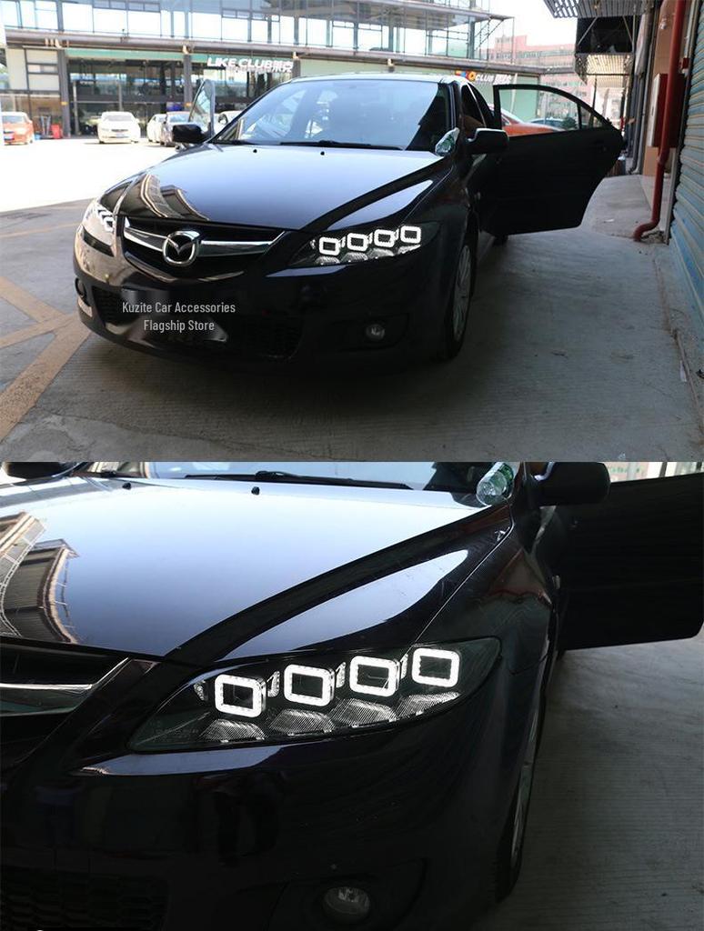 Bugatti-Style LED Daytime Running Lights & Turn Signals for Mazda 6