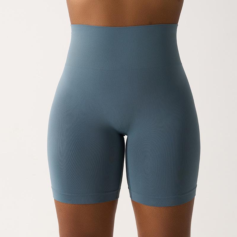 

Европейские и американские бесшовные шорты для йоги с высокой талией и эффектом лифтинга ягодиц - Женская одежда для фитнеса и бега Extra Large