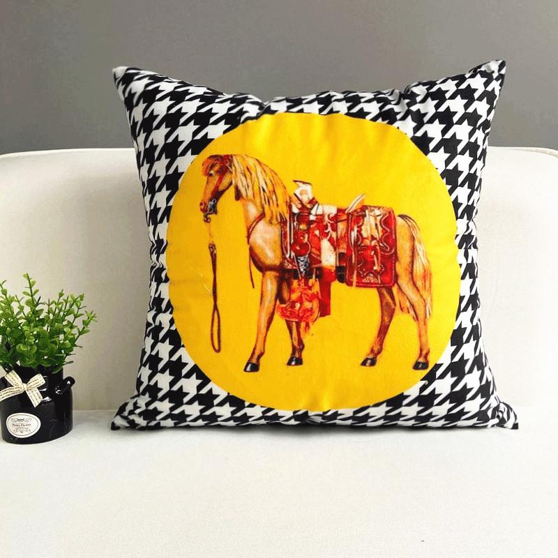 Home Nordic Throw Pillow Cover Sofa Cushion Cover Car Thickened Short Plush Cushion Cover No Pillowcase