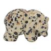 Crystal Gemstone Bear Carved Hand Figurine Animal Statue 15in Office Decor Home Collection Spotted