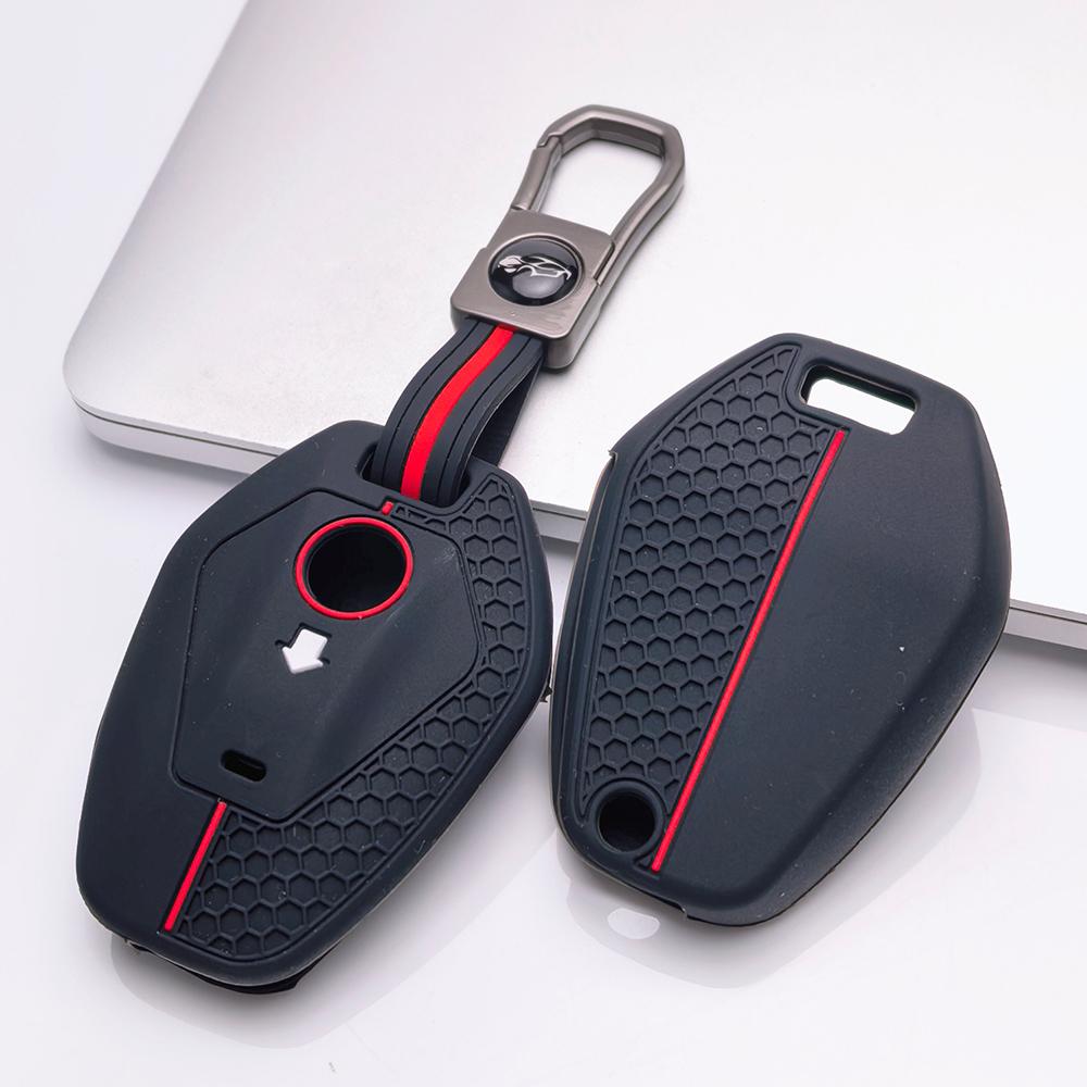 Key Fob Cover for BMW R1250GS R1200GS ADV with Keychain Anti-Scratch Surface Shockproof Structure Soft Grip Texture Easy Install Design