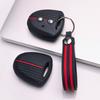 Housse de Clé pour Toyota Hilux Yaris Corolla Rav4 Vigo Vitz Echo Classic avec Porte-clés Protection Anti-Rayures Antichoc Texture Prise en Main Douce