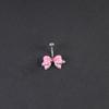 Stainless Steel Bow Piercing Fake Belly Button Ring Body Jewelry Ornaments For Women