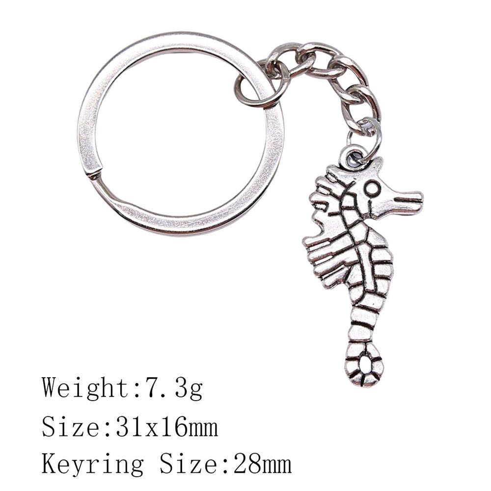 Mother's Day Keychain For Bags Seahorse Octopus Mermaid Key Ring Souvenir Men Chains
