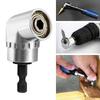 Power Screwdriver Drill Attachment 105 Degree Right Angle Driver Angle Extension for Manual Wrench Drive Chuck