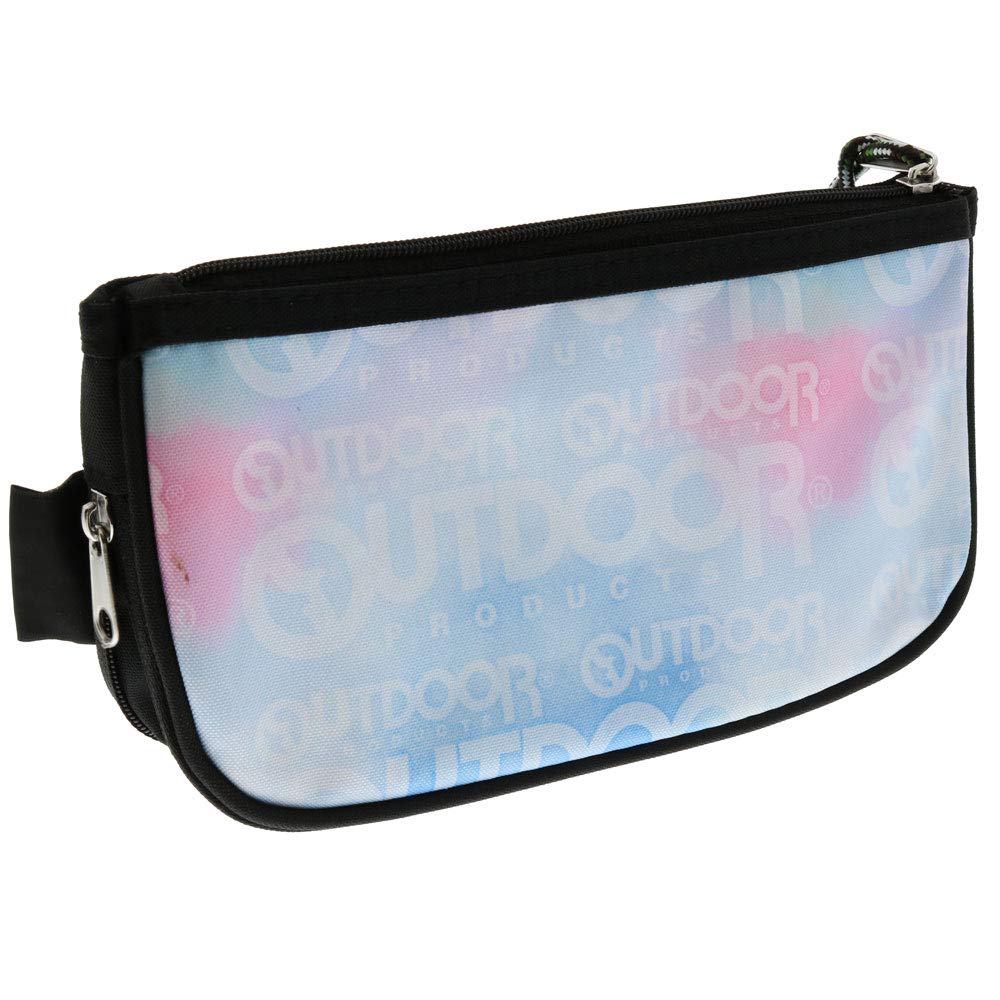 Sunstar Stationery Outdoor Clear Flat Pencil Case with Watercolor S1422308 Logo,