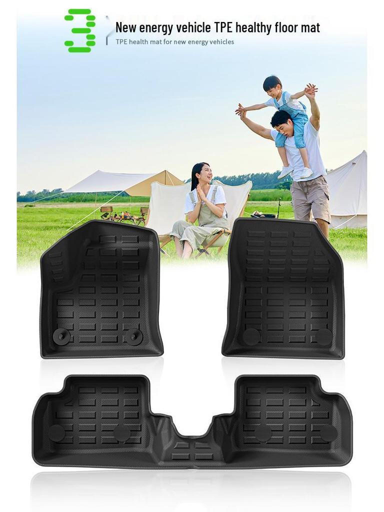 These eco-friendly, stain-resistant TPE car mats fit 23 Jeep Avenger models and are available for cross-border import.