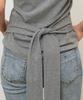 GENERALIDEA Asymmetrical Drape Strap T-Shirt [Melange Grey] / Gf2Lts531
