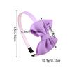 5pcs Fabric Hair Bows Headbands for Girls Plastic Teeth Hairbands 3inch Hair Bows with Headband Children Kids Hair Accessories