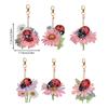 6PCS Special Shape Diamond Art Keyring Double Sided Rhinestone Painting Keychain Pendant Diamond Painting Art Keychain Pendant