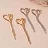 Rhinestone Long Tassel Earrings Elegant Drop Earrings Fashion Heart Earrings  Wedding