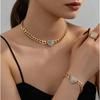 French Love Diamond Heart Shape Simple Design Sense Chic Fashion Multi-piece Set Design Suitable for Daily Life