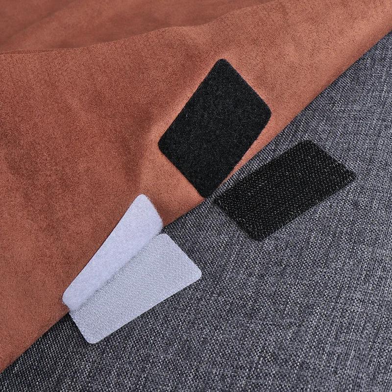 

5/10/20PCS Universal Car Floor Mat Tapes Self-adhesive Carpet Floor Mats Fixing Stickers Fastener Clips Retention Holders Grip Round-50&5Pairs білий