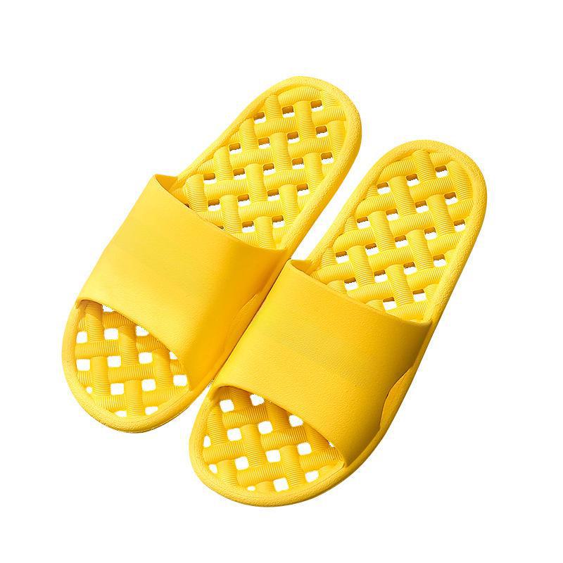 Anti-Slip Hollow Bath Slippers - Leak-Resistant Home Shoes for Couples