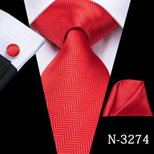 280 Styles Silk Mens Tie Pocket Square Hankerchief Cufflinks Wedding Set Prom