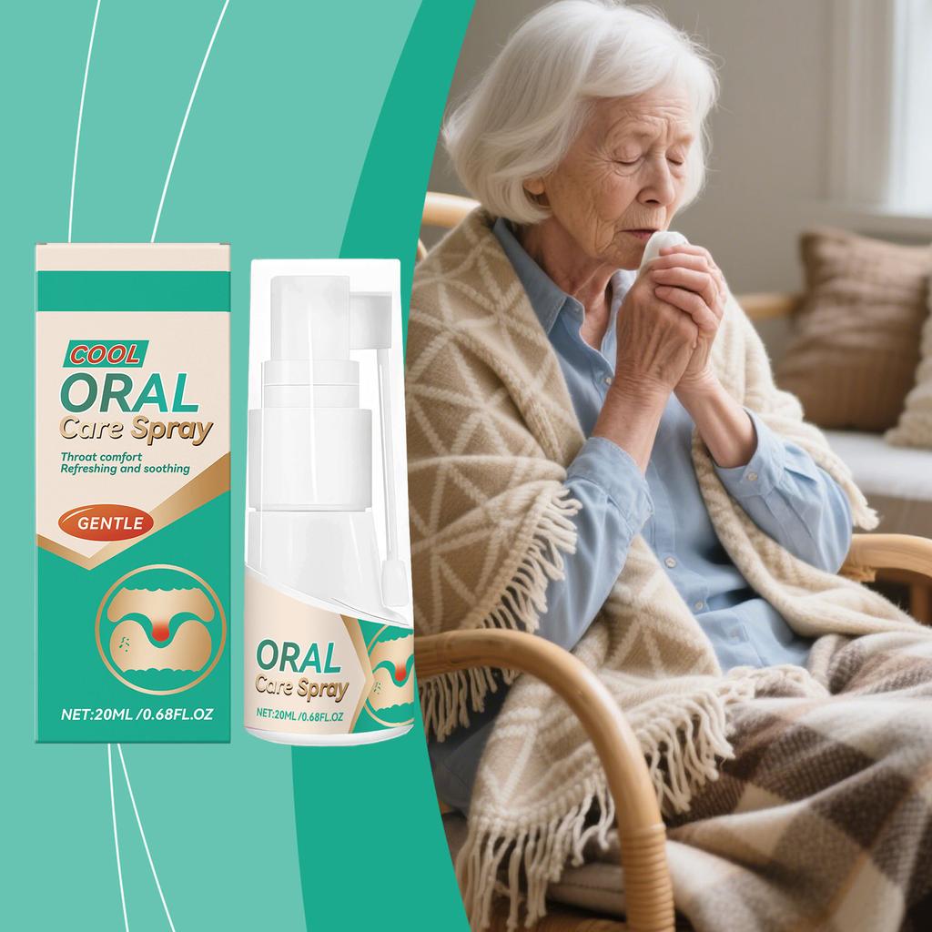 Oral Care Spray Reduces Odor, Oral Hygiene Care Keeps Breath Fresh, 20ML