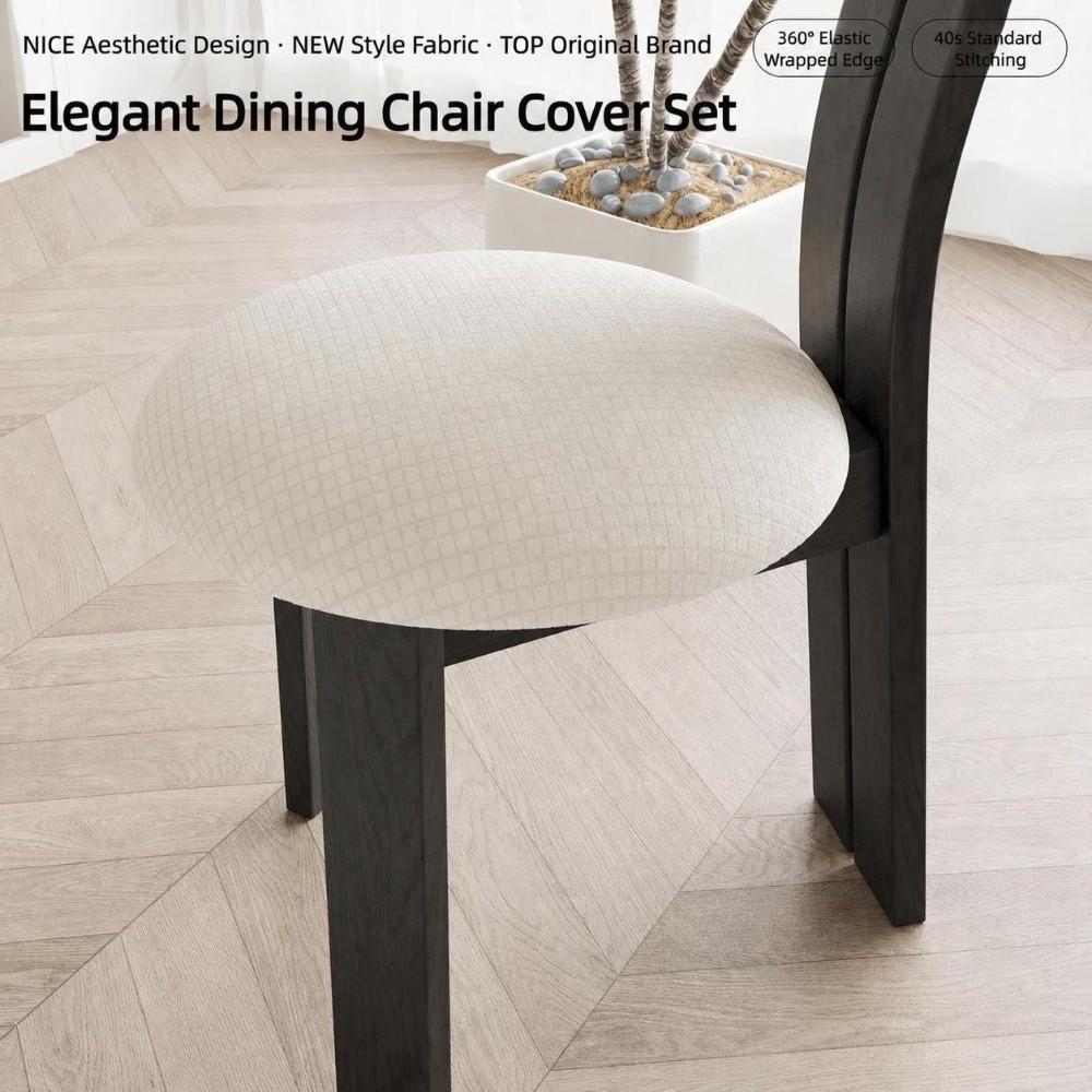 Non Slip Round Stool Seat Cover Thick Plush Stool Cover All-inclusive Chair Cushion Home Use