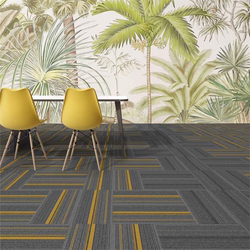 Thickened Commercial Office Carpet Tiles for Large Area Flooring