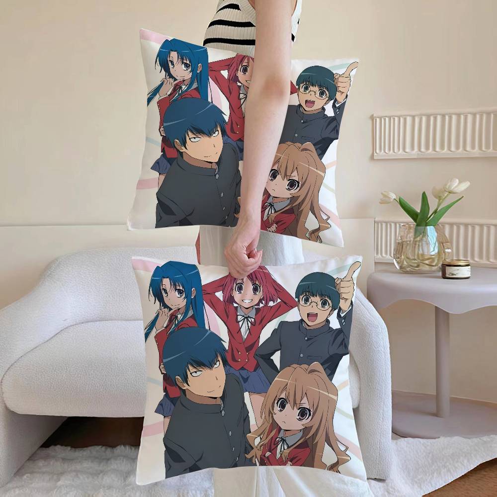 

Anime T-Toradora! Pillow Case Anti-dustmite Invisible zipper Sofa Bed 12x12Inch
