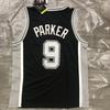 Custom Heat Pressed Basketball Jersey San Antonio Spurs 5 Murray 21 Duncan 20 Ginobili Breathable Bamboo Charcoal Fabric